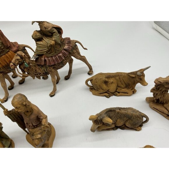 1983 Fontanini Depose Italy Nativity Figurines W/Spider Mark 5" Set of 17 VTG - Picture 13 of 16